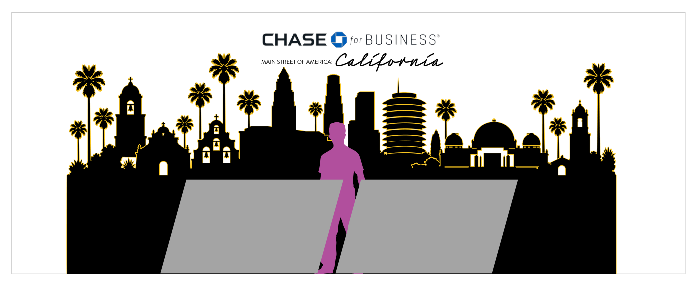California skyline backdrop
