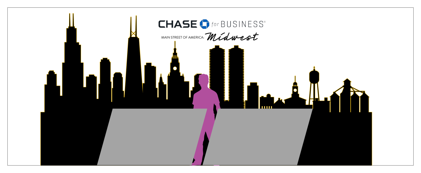 Midwest skyline backdrop